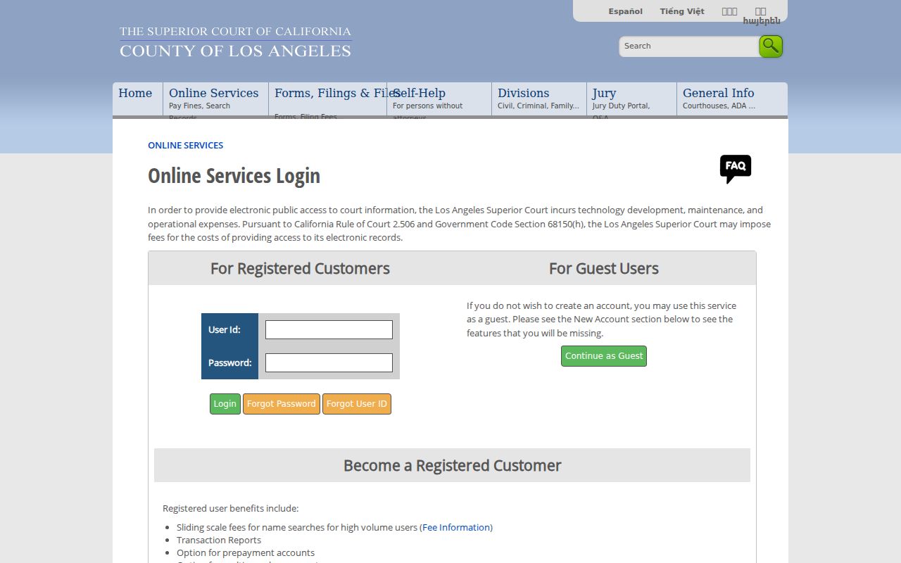 Alhambra residents directory Los Angeles Superior Court case access